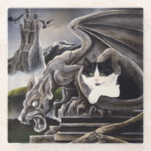 Quasi & Gargoyle Glasuntersetzer (Vorderseite)