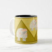 Quasimodo als Mama-Tasse Zweifarbige Tasse (Vorderseite Links)