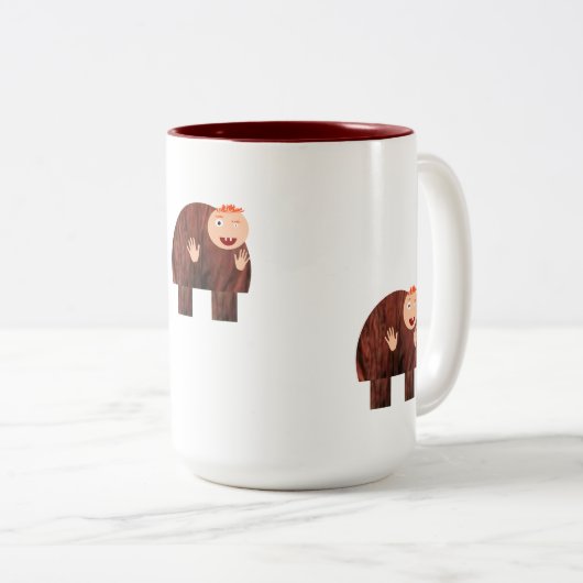 Quasimodo-Tasse Zweifarbige Tasse (VorderseiteRechts)