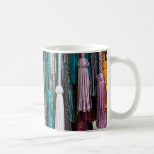 Quasten auf dem Markt Kaffeetasse