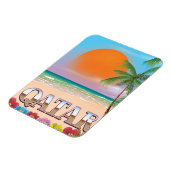 Quatar-Reiseplakat Magnet (Linke Seite)