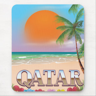 Quatar-Reiseplakat Mousepad