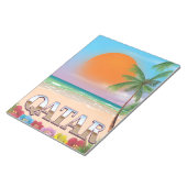 Quatar-Reiseplakat Notizblock (angewinkelt)