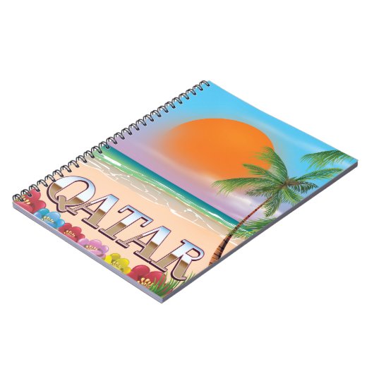 Quatar-Reiseplakat Notizblock (Linke Seite)