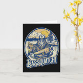 Quatch! B Fischer Sasquatch Funny Bigfoot Fishi Karte (Gelbe Blume)