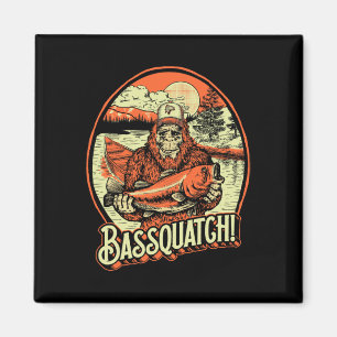 Quatch! B Fischer Sasquatch Funny Bigfoot Fishi Magnet