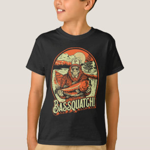 Quatch! B Fischer Sasquatch Funny Bigfoot Fishi T-Shirt