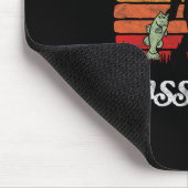 Quatch! Funny Bigfoot Fischen Outdoor Retro Mousepad (Ecke)
