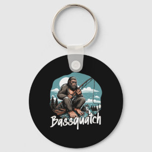 Quatch! Funny Fishing Outdoor Retro Fisherman Gif Schlüsselanhänger
