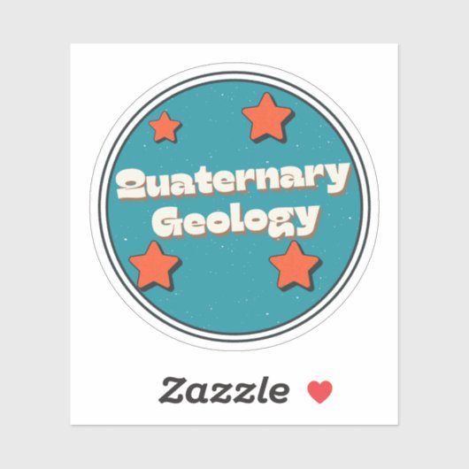 Quaternary Geology Aufkleber (Blatt)