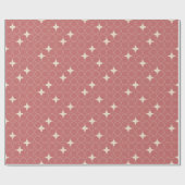 Quatrefoil Geometric Pattern Wrapping Paper Geschenkpapier (Flach)
