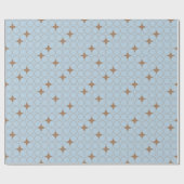 Quatrefoil Geometric Pattern Wrapping Paper Geschenkpapier (Flach)