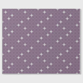 Quatrefoil Geometric Pattern Wrapping Paper Geschenkpapier (Flach)