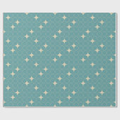 Quatrefoil Geometric Pattern Wrapping Paper Geschenkpapier (Flach)