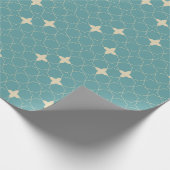 Quatrefoil Geometric Pattern Wrapping Paper Geschenkpapier (Ecke)