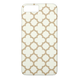 Quatrefoil iPhone 7 Plusfall im Sand Brown Case-Mate iPhone Hülle