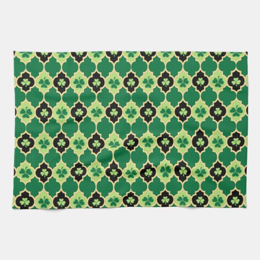 Quatrefoil irische Kleeblatt Handtuch (Horizontal)