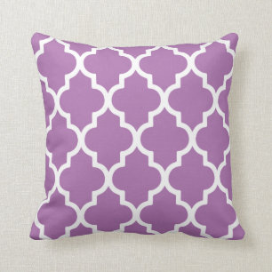 Quatrefoil Kissen/leuchtende Orchidee Kissen