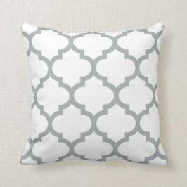 Quatrefoil Kissen - Paloma-Grau