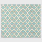 Quatrefoil marokkanisches elegantes geschenkpapier (Flach)