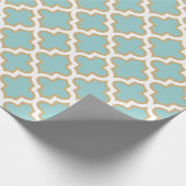 Quatrefoil marokkanisches elegantes geschenkpapier (Ecke)