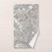 Quatrefoil marokkanisches Muster-Perlmutt Badhandtuch Set (Handtuch)