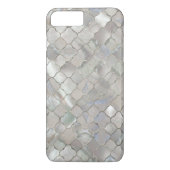 Quatrefoil marokkanisches Muster-Perlmutt Case-Mate iPhone Hülle (Rückseite)