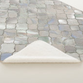 Quatrefoil marokkanisches Muster-Perlmutt Sherpadecke (3/4)