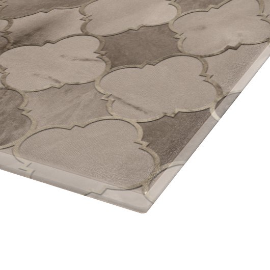 Quatrefoil marokkanisches schneidebrett (Ecke)