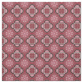 Quatrefoil Marsala Red Fabric 2 Stoff (Muster)
