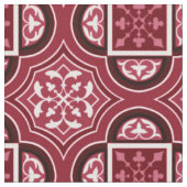 Quatrefoil Marsala Red Fabric Stoff (Nahaufnahme)