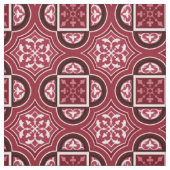 Quatrefoil Marsala Red Fabric Stoff (Muster)