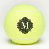 Quatrefoil mit Monogramm Tennis-Ball Tennisbälle (Vorderseite)
