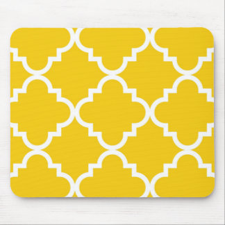 Quatrefoil Mousepad - Gelb