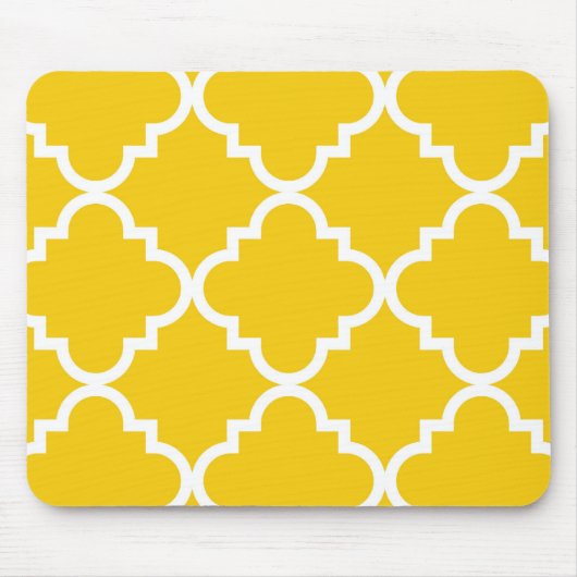 Quatrefoil Mousepad - Gelb (Vorne)