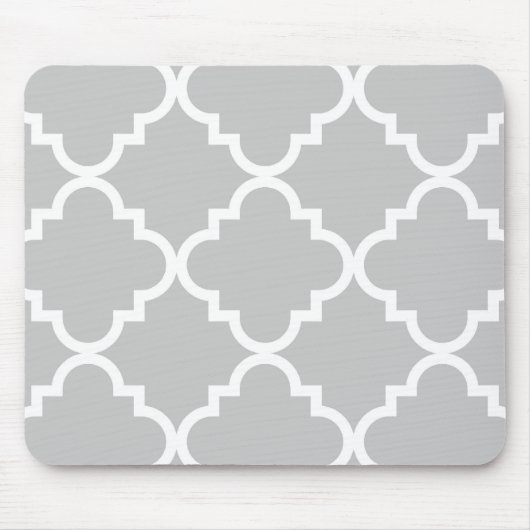 Quatrefoil Mousepad - Grau (Vorne)
