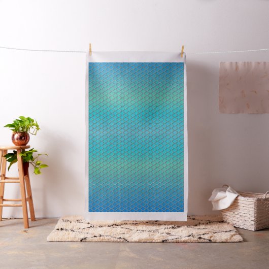 Quatrefoil Ombre Blue Stoff (Beispiel)