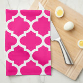 Quatrefoil Pink-Geschirrtücher Geschirrtuch (Viertel Falte)