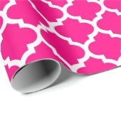 Quatrefoil Pink-Packpapier Geschenkpapier (Rolleneckpunkt)