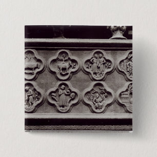 Quatrefoils mit den Zeichen des Tierkreises Button