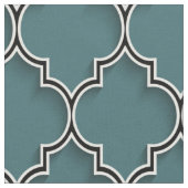 Quatrefolie Aquamarin grünes Gewebe Stoff (Nahaufnahme)