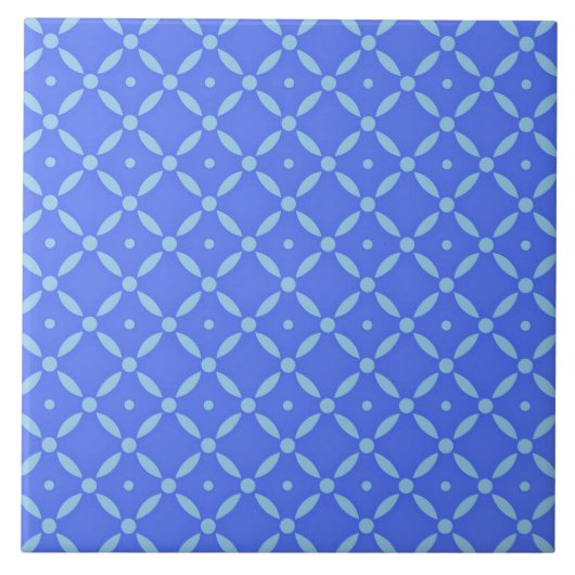 QuatreFolie Blue Design Fliese (Vorderseite)
