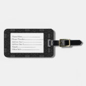 QuatreFolie Damask Gepäckanhänger (Vorderseite horizontal)