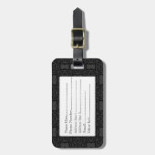 QuatreFolie Damask Gepäckanhänger (Vorderseite vertikal)