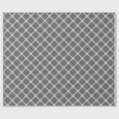 Quatrefolie in Grautönen Geschenkpapier (Flach)
