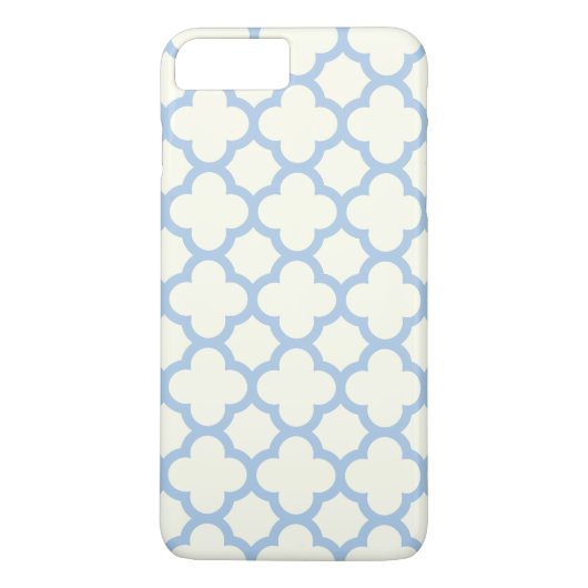 Quatrefolien iPhone & Plus Fall in Blassblau Case-Mate iPhone Hülle (Rückseite)