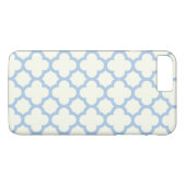 Quatrefolien iPhone & Plus Fall in Blassblau Case-Mate iPhone Hülle (Rückseite (Horizontal))