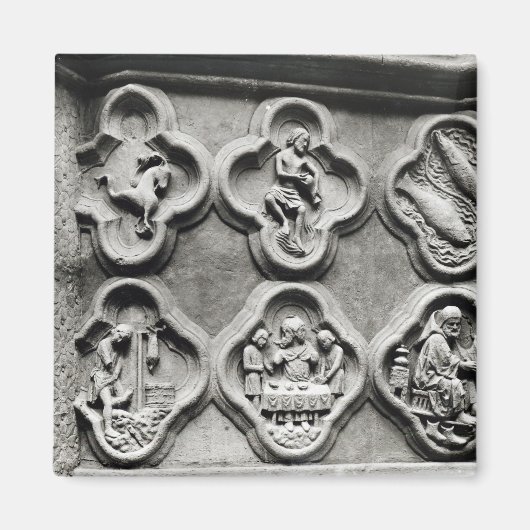 Quatrefolien mit den Zeichen des Dialeks Magnet (Vorne)