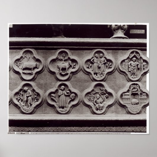 Quatrefolien mit den Zeichen des Dialeks Poster (Vorne)