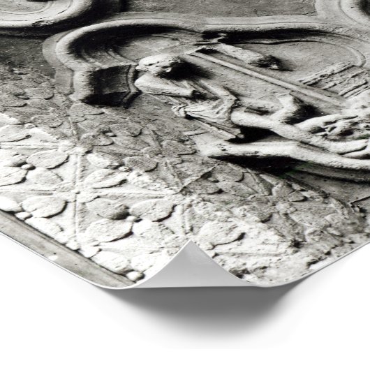 Quatrefolien mit den Zeichen des Dialeks Poster (Ecke)